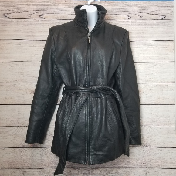 NINE WEST SIZE L, LEATHER JACKET - Picture 2 of 5